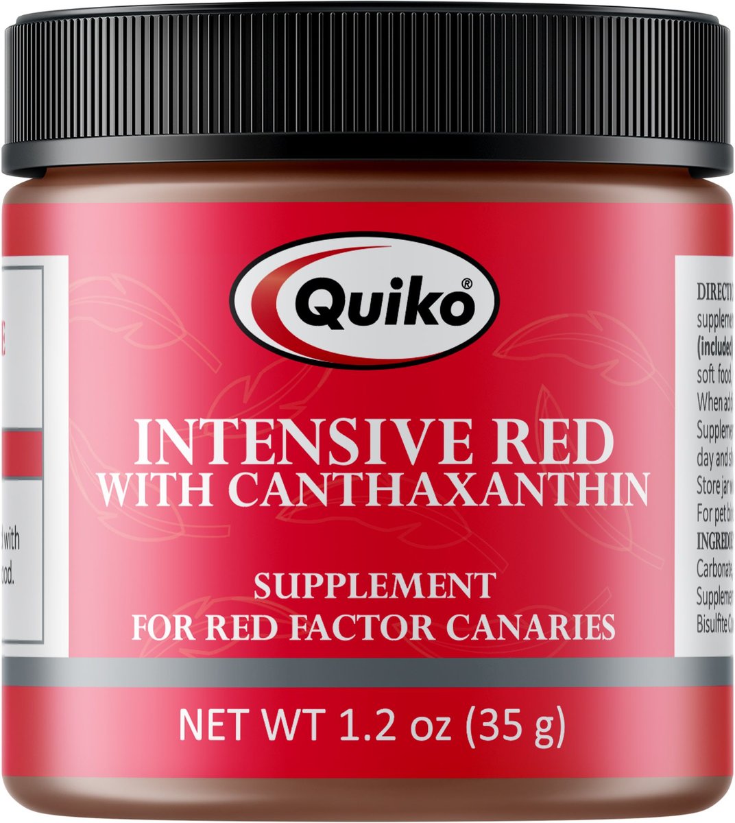 Quiko Intensive Red Color Intensifier Supplement for Red Factor Canaries