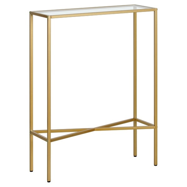 Henley 22'' Wide Rectangular Console Table with Glass Top