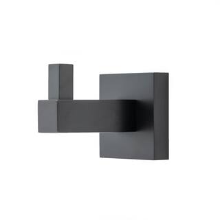 Italia Trieste Single Robe Hook in Matte Black TR6304