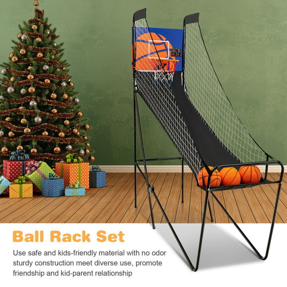 Costway 75138604 Foldable Single Shot Basketball A...