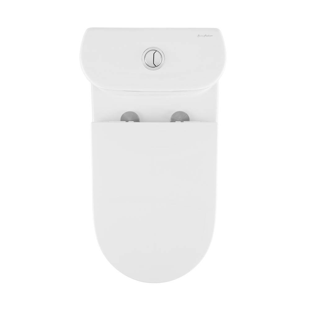 Swiss Madison Monaco 1-Piece 0.81.28 GPF Dual Flush Elongated Toilet in White SM-1T108