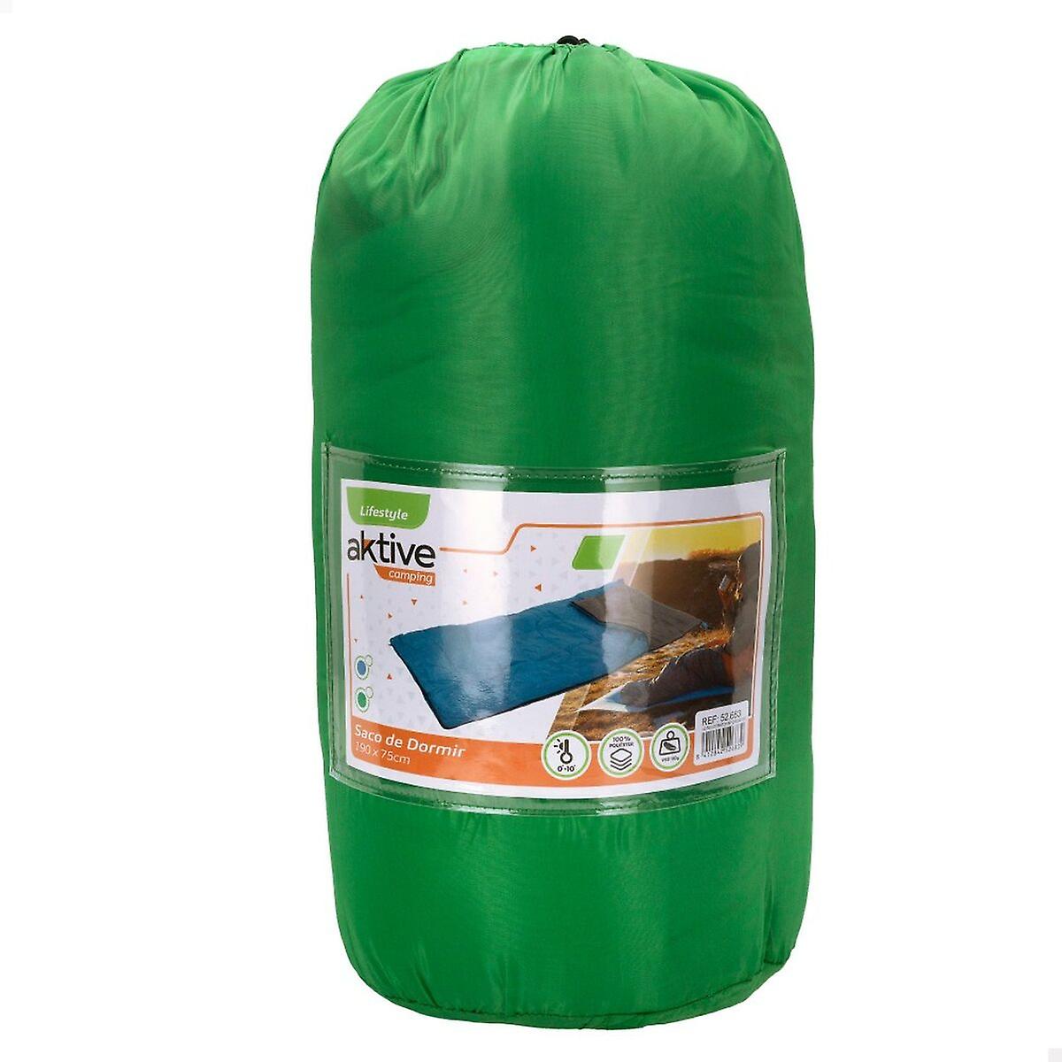 Sleeping Bag Aktive 1 Cloak 190 x 2，5 x 75 cm (4 Units)