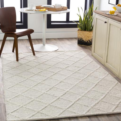 Napels Wool White Rug in Various Sizes