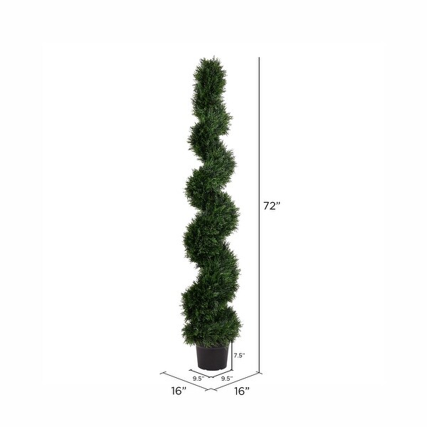 Vickerman 6' Green Cedar Everyday Topiary