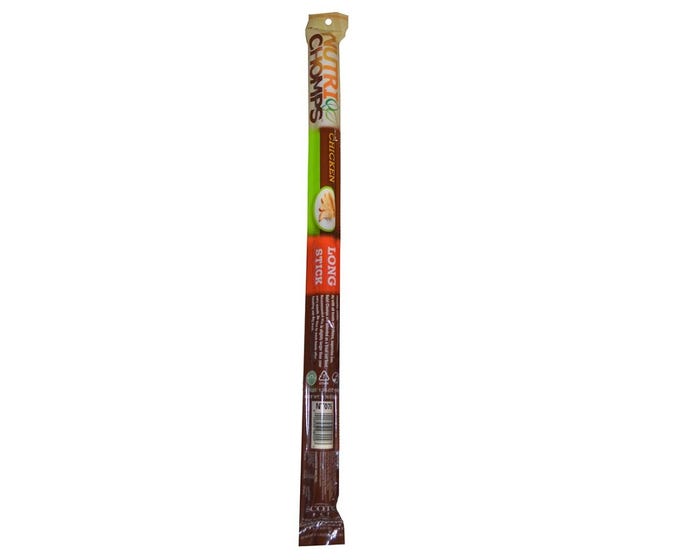 NutriChomps 15-inch Long Chicken Stick， Single Count Dog Chew