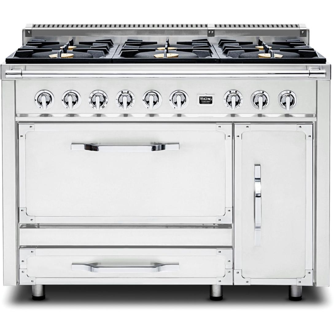 Viking 48-inch Freestanding Dual Fuel Range with True Convection Technology TVDR481-6BFW