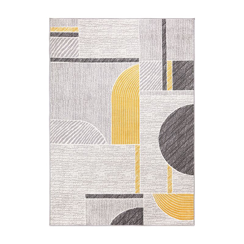 World Rug Gallery Sleek Modern Geometric Area Rug