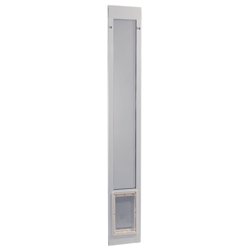 Ideal Pet Glass Pet Door， Aluminum， 77.6 in. H X 11.5 in. W