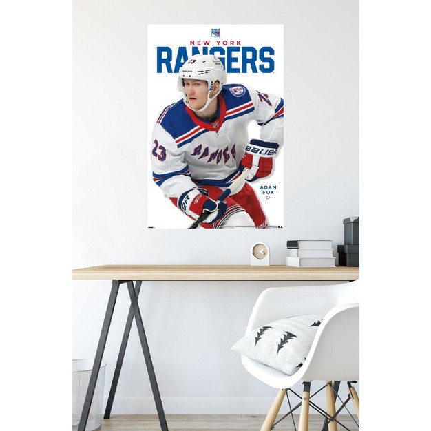 Trends International Nhl New York Rangers Adam Fox Feature Series 23 Unframed Wall Poster Prints