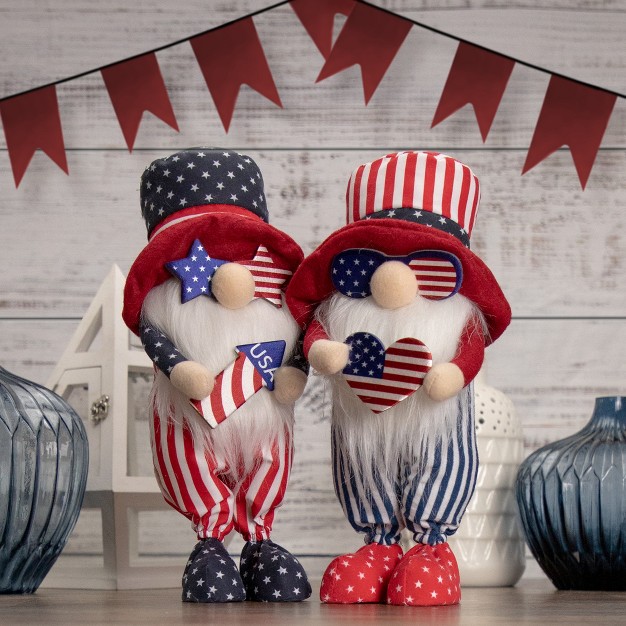 Patriotic Rocket 4th Of July Americana Gnome