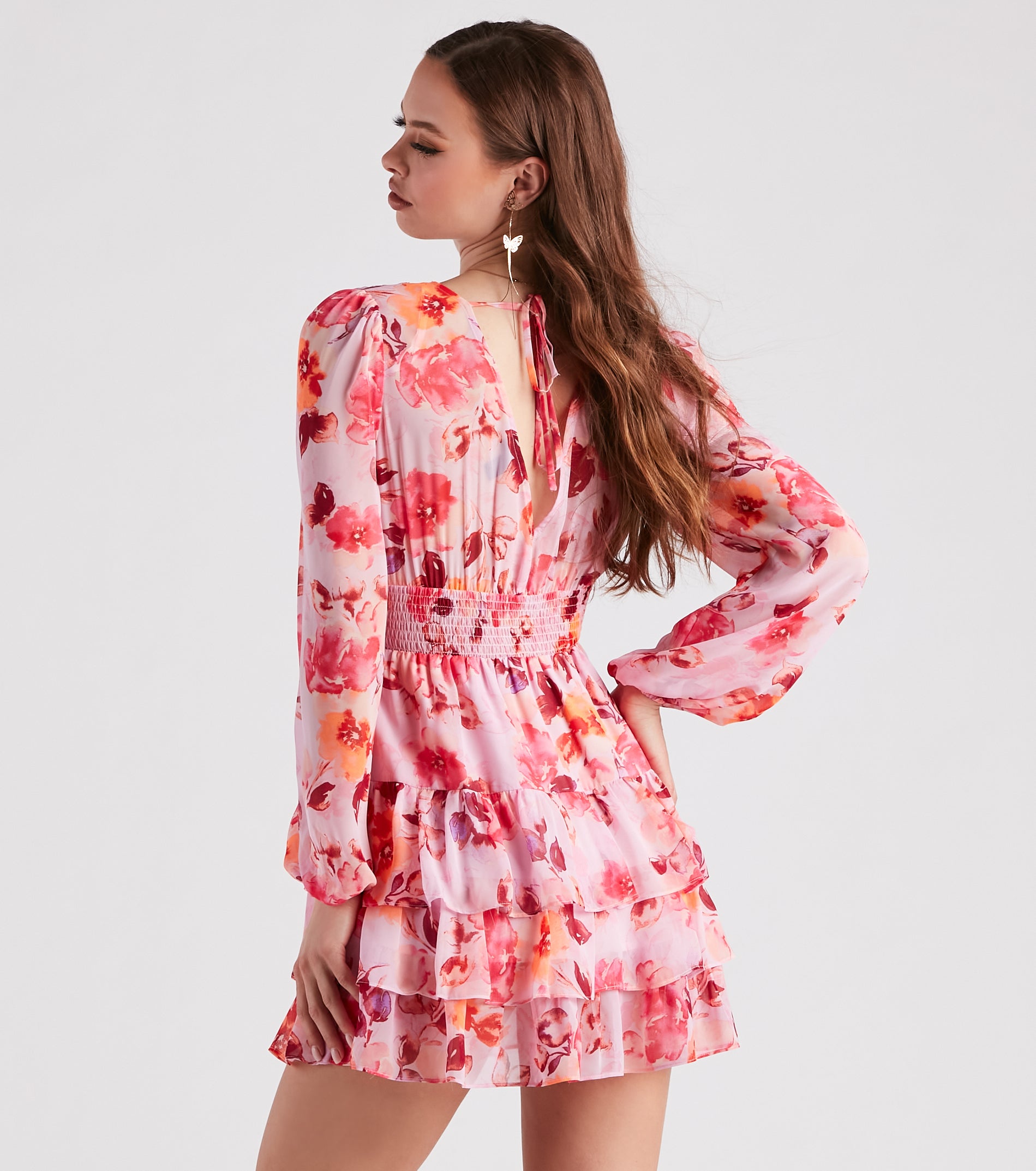 Spring In Full Swing Floral Skater Dress