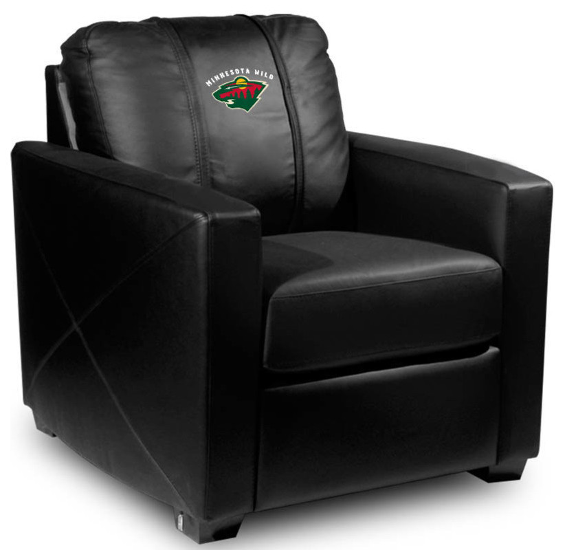 Minnesota Wild Stationary Club Chair Commercial Grade Fabric   Contemporary   Armchairs And Accent Chairs   by DreamSeats LLC  Houzz