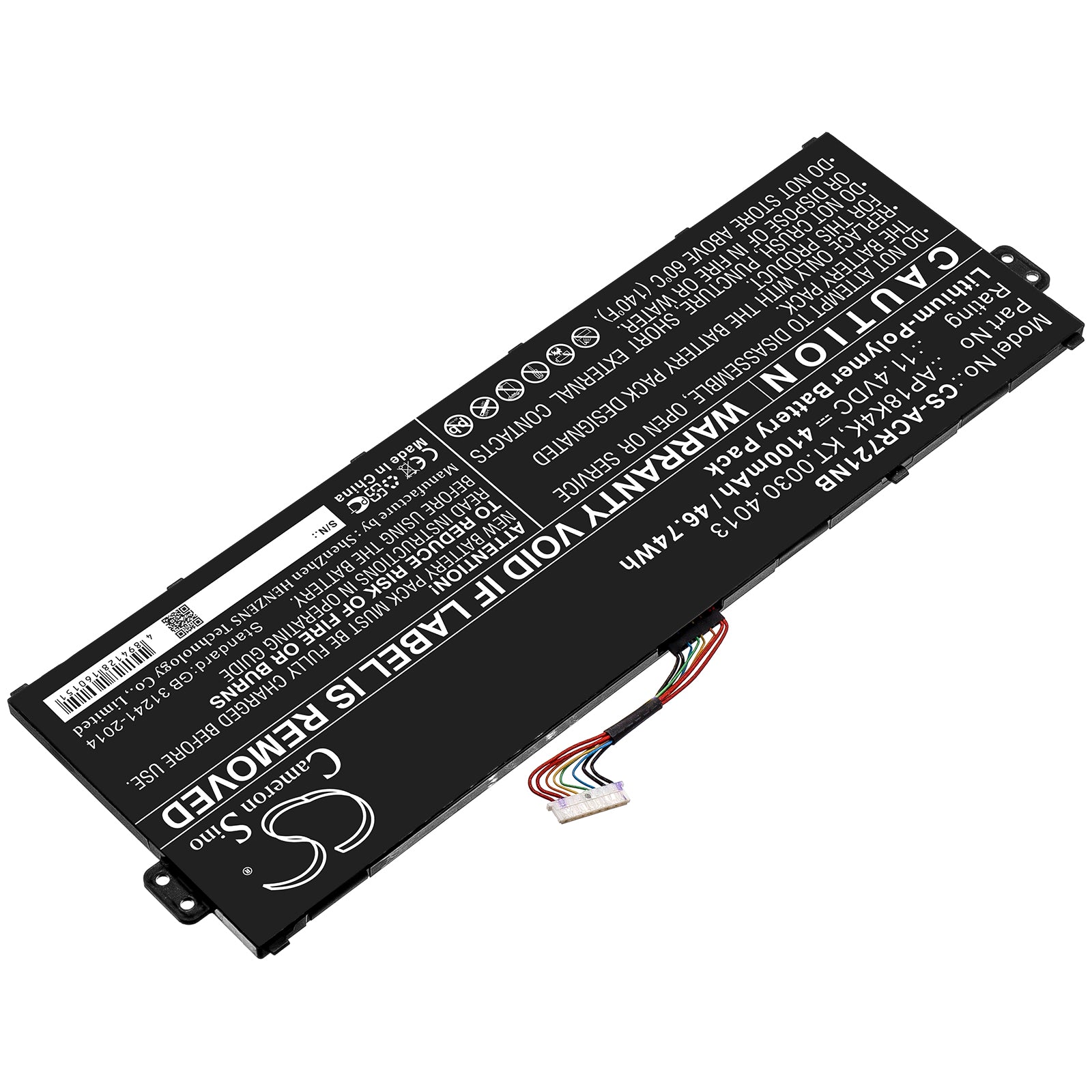 Acer Chromebook 311 C721 R721T Chromebook Spin 311 Replacement Battery BatteryClerkcom Laptop and Notebook