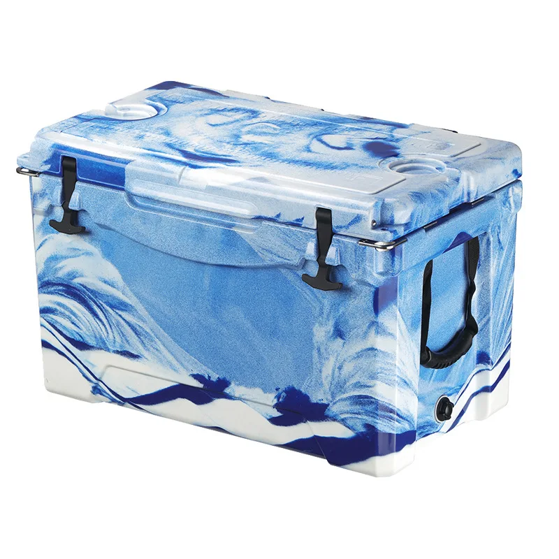 High Quality Outdoor Portable Car Hard Coolers LLDPE PU 35QT Rotomolded Cooler Box For Camping Hiking Picnic