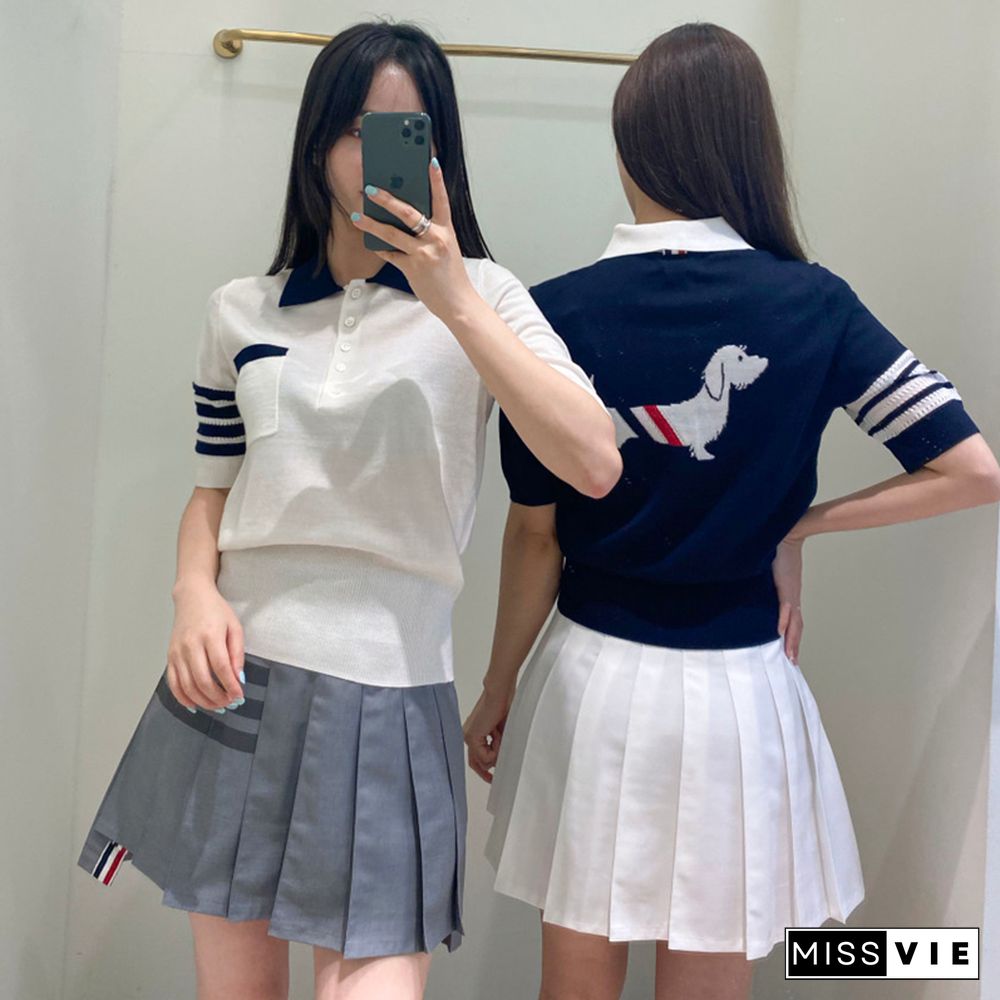 Y2K Clothes Tops Graphic Knit T Shirts Women Cothing Summer Clothes For Womens Kawaii Harajuku Korea Fashion Short Sleeves