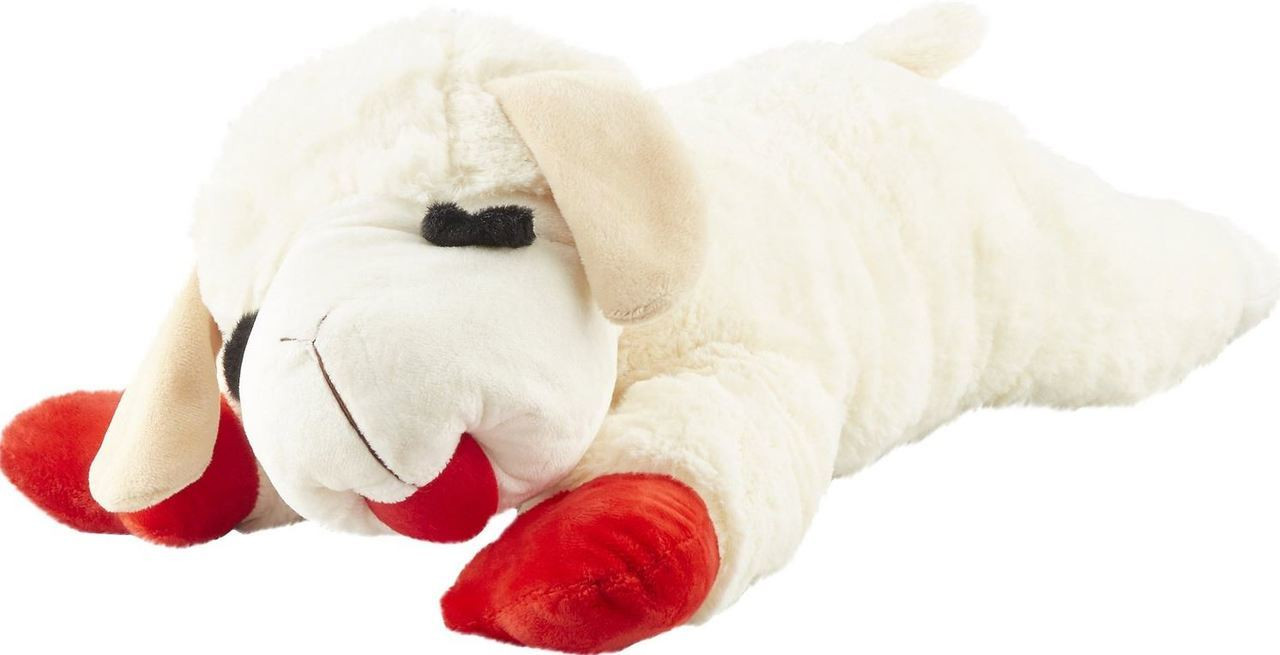 Multipet 24 Lamb Chop Plush Dog Toy