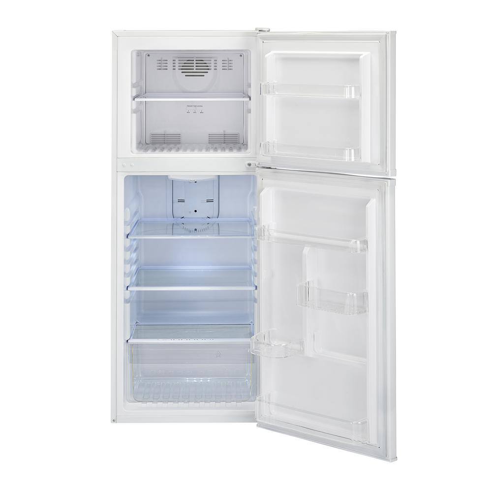 Haier 9.8 cu. ft. Top Freezer Refrigerator in White HA10TG21SW