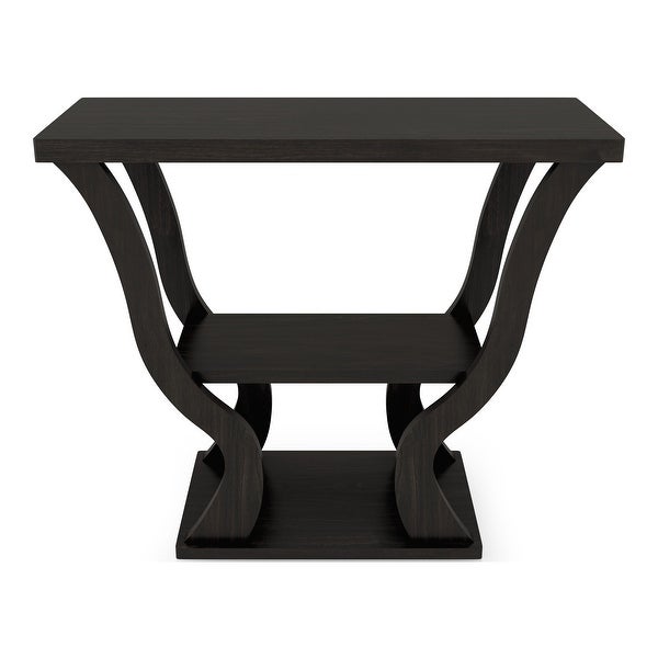 DH BASIC Espresso 39-inch Storage Console Table by Denhour