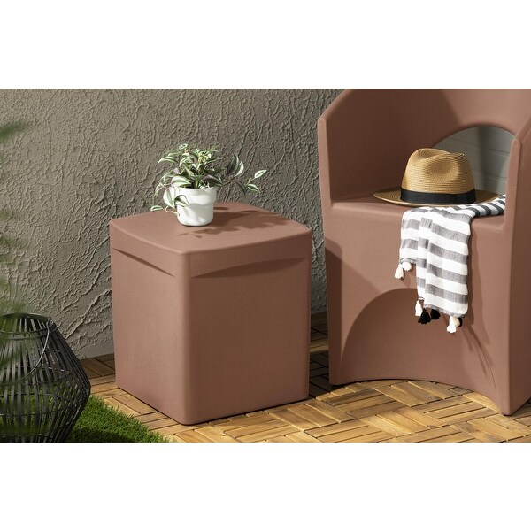 South Shore Dalya Square Outdoor Side Table