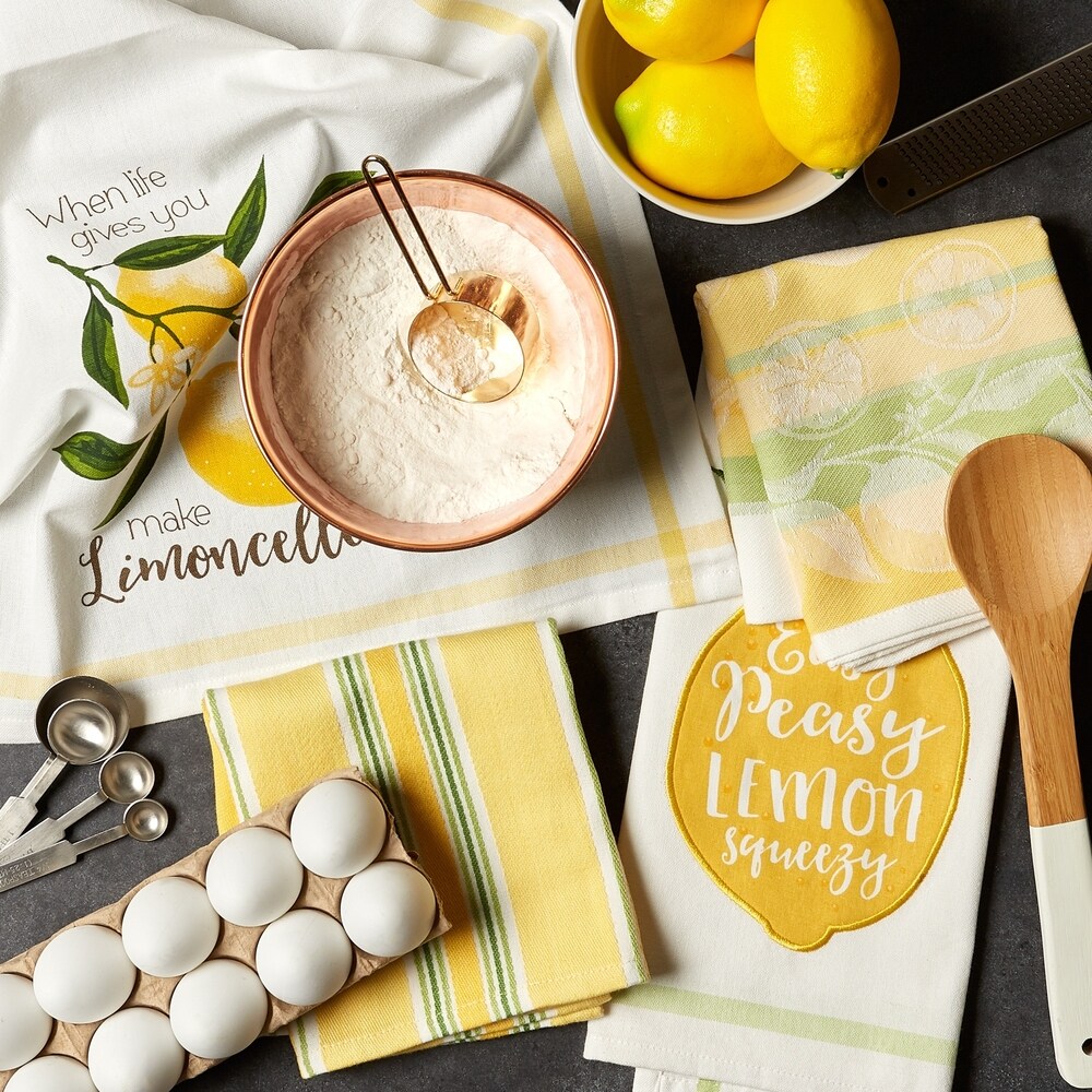 DII Lemon Bliss Kitchen Textiles  18x28\