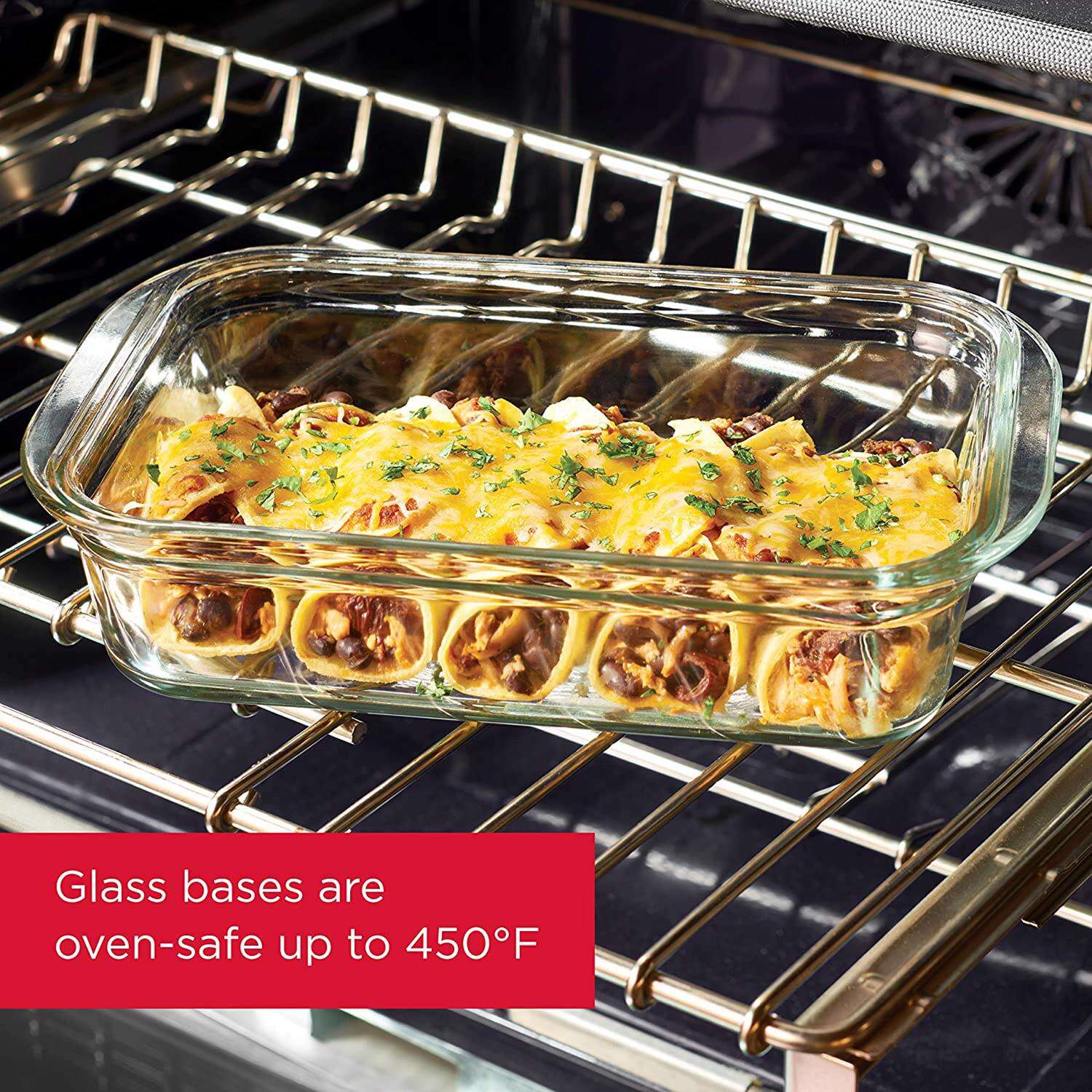 Rubbermaid Brilliance Clear Food Container and Lid 3 pk