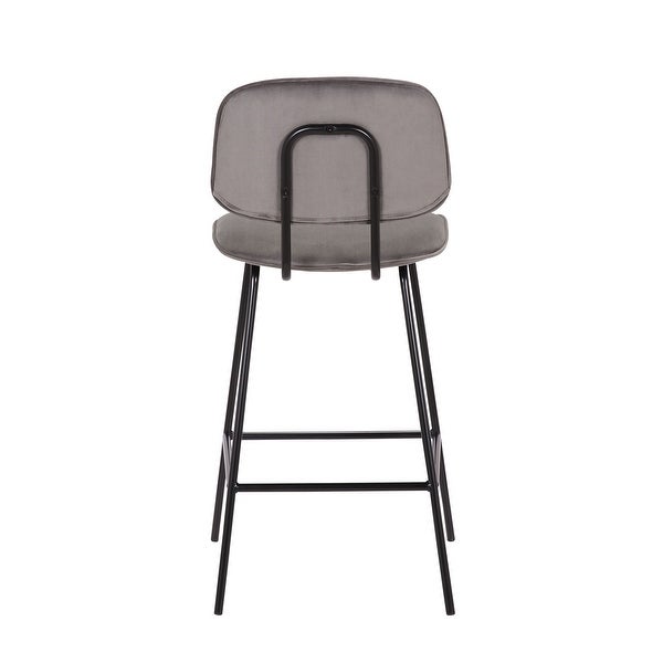 Porthos Home Ekta Velvet Counter Height Stools (Set of 2)