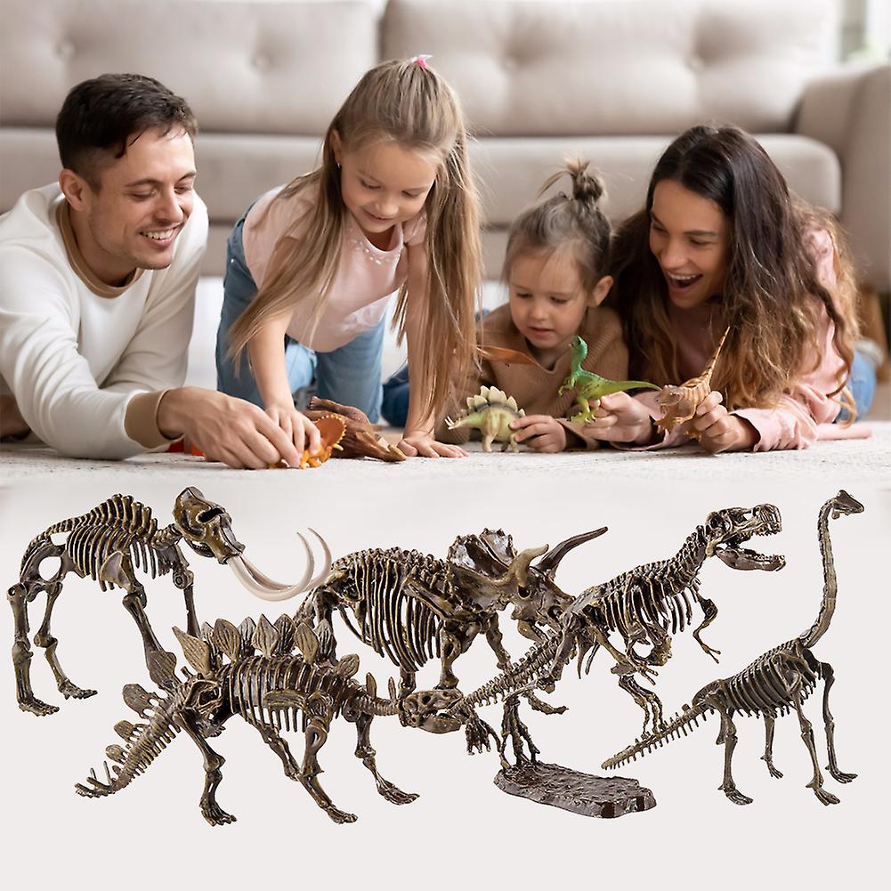 Dinosaur Skeleton Assembled Toy Children Diy Assembled Simulation Dinosaur Model Toy Collection Gift Type E