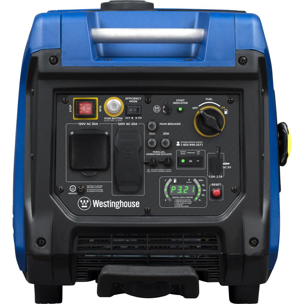 Westinghouse iGen Inverter Portable Generator 3700 Rated 4500 Surge Watt with Remote Start ;