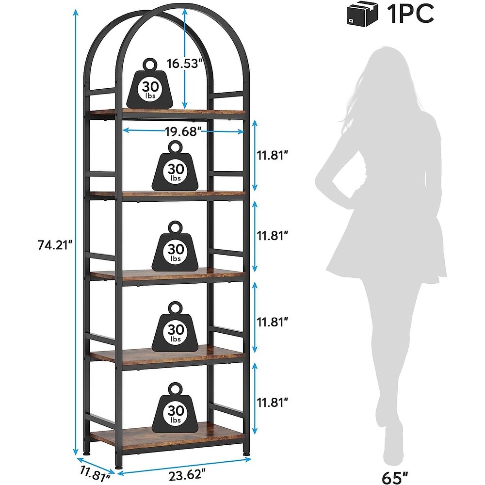 4 Tier Open Bookshelf  70.8\