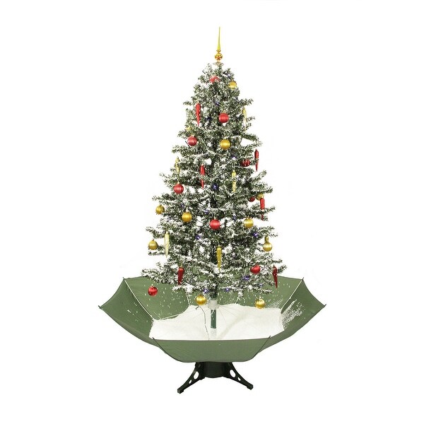 6ft Lighted Musical Snowing Artificial Christmas Tree