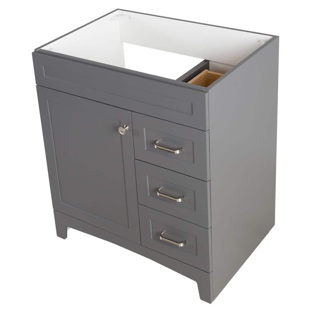 Home Decorators Collection Thornbriar 30 in W x 21 in D Bathroom Vanity Cabinet in Cement