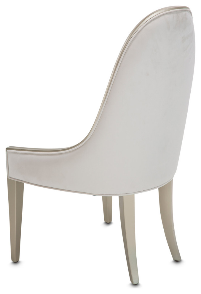 London Place Dining Side Chair   Creamy Pearl   Contemporary   Dining Chairs   by Michael Amini  Houzz