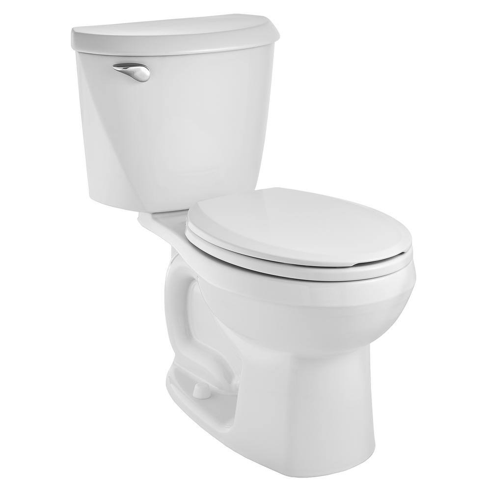 American Standard Reliant 2-Piece 1.28 GPF Single Flush Round Toilet with Slow Close Seat in White 3332128S.020