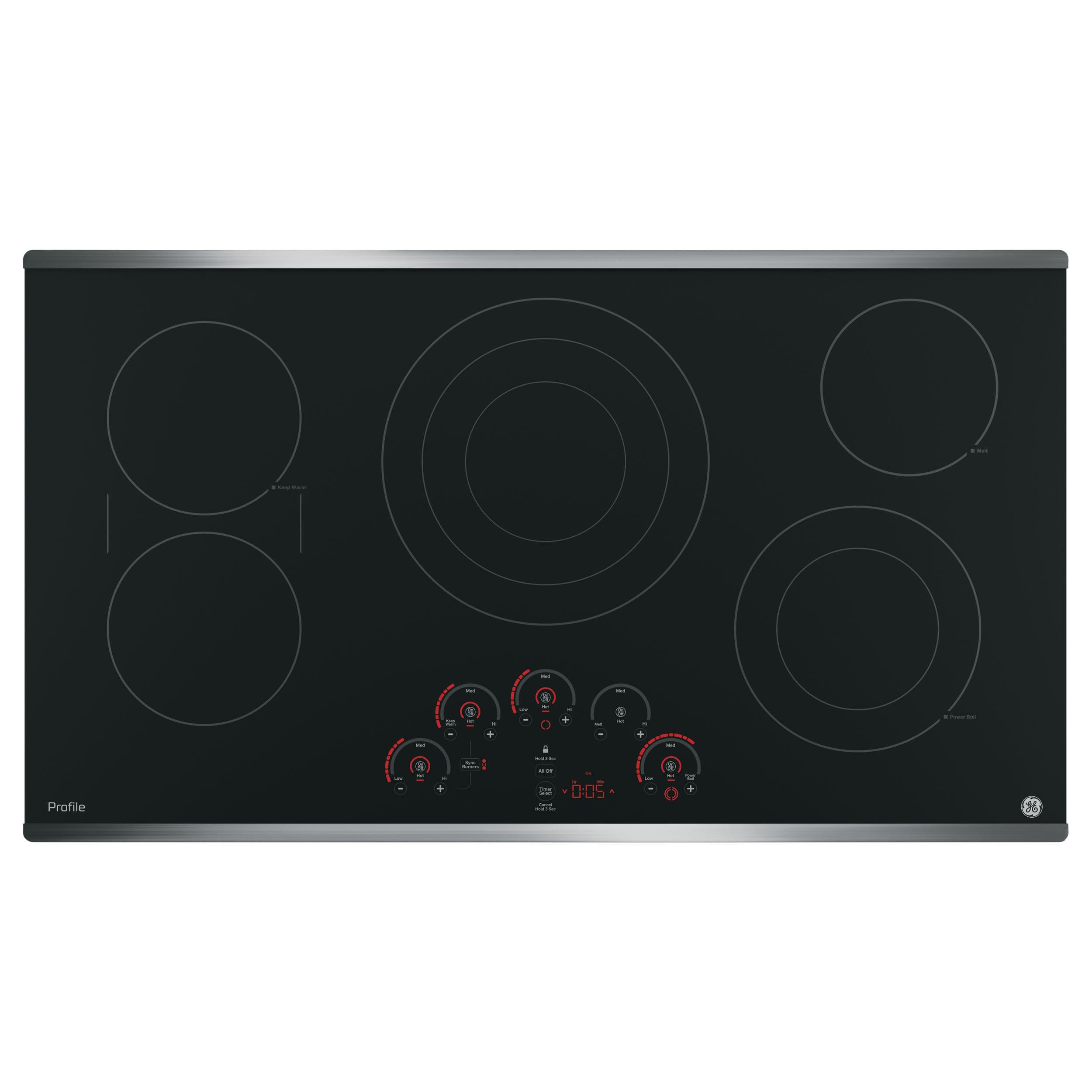 GE Profile 36-inch Built-In Electric Cooktop PP9036SJSS