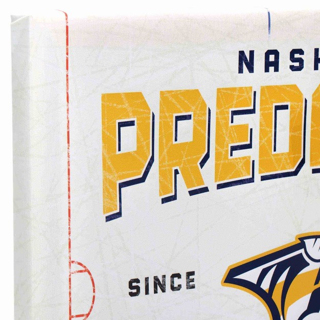 Nhl Nashville Predators Rink Canvas