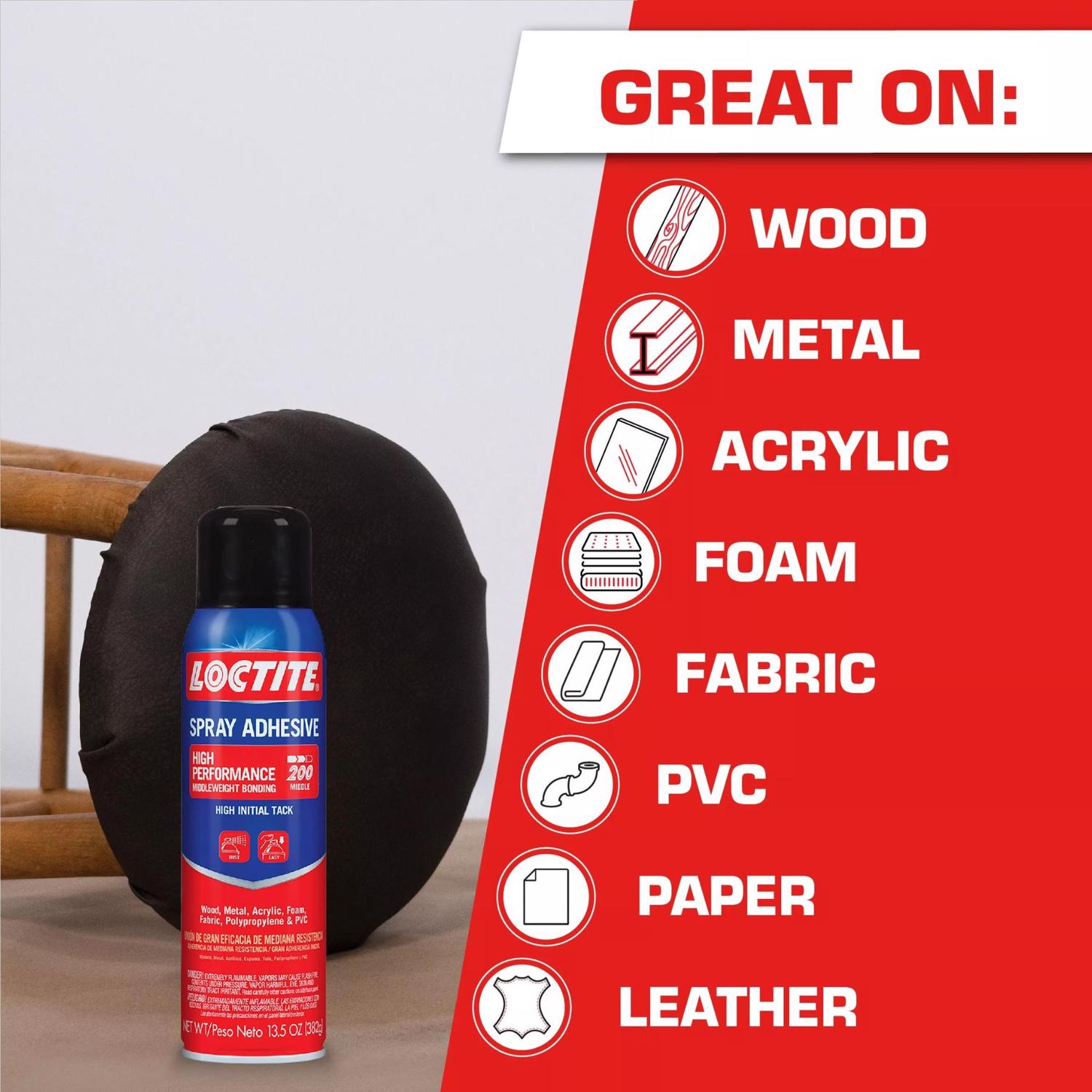 Loctite High Performance Middleweight Bonding High Strength Synthetic Rubber Spray Adhesive 13.5 oz