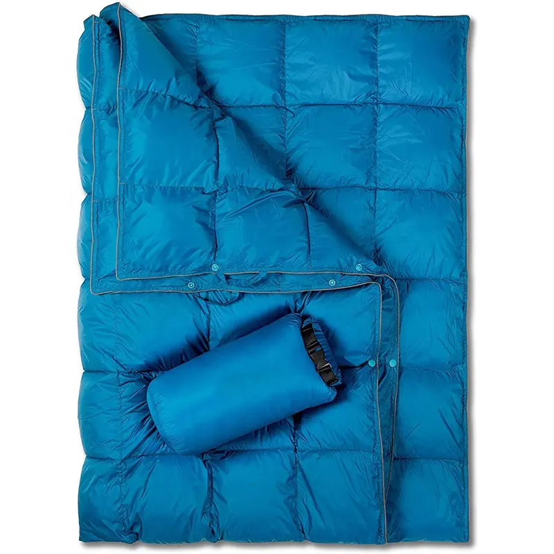 Outdoor camping warm blanket portable waterproof hiking wearable blanket Lightweight warm blanket for office