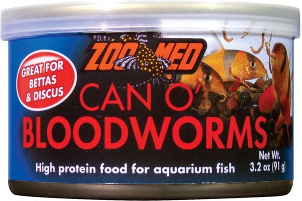 Zoo Med Can O' Bloodworms Reptile Food， 3.2-oz can