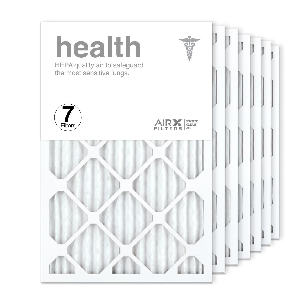 AIRx Filters 16x25x1 Air Filter MERV 13 Pleated HVAC AC Furnace Air Filter， Health 7-Pack Made in the USA