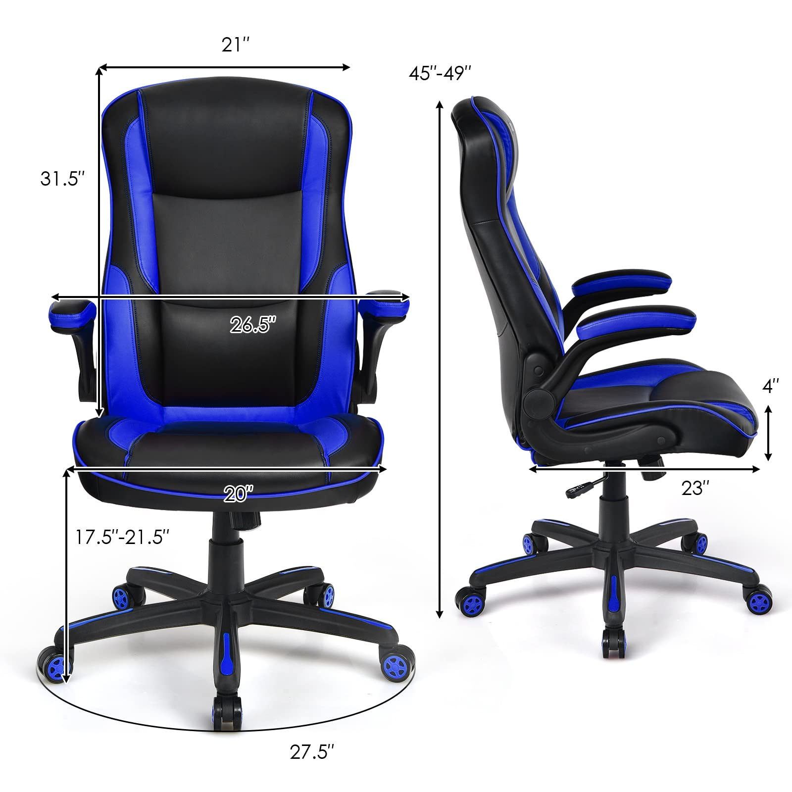 Ergonomic Swivel Computer Chair, Home Office Executive Task Chair