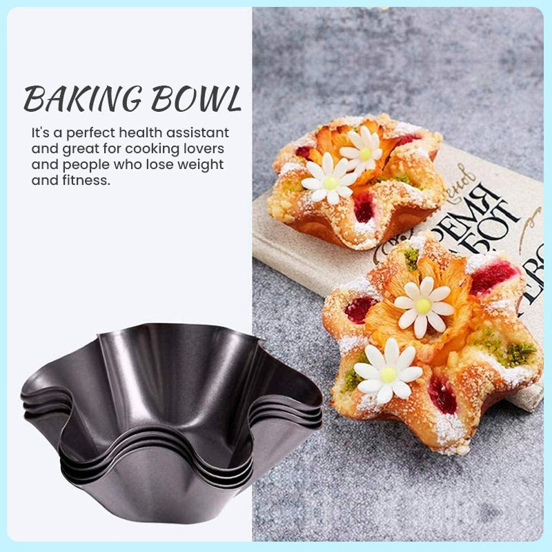 Petal Shape Carbon Steel Baking Bowl