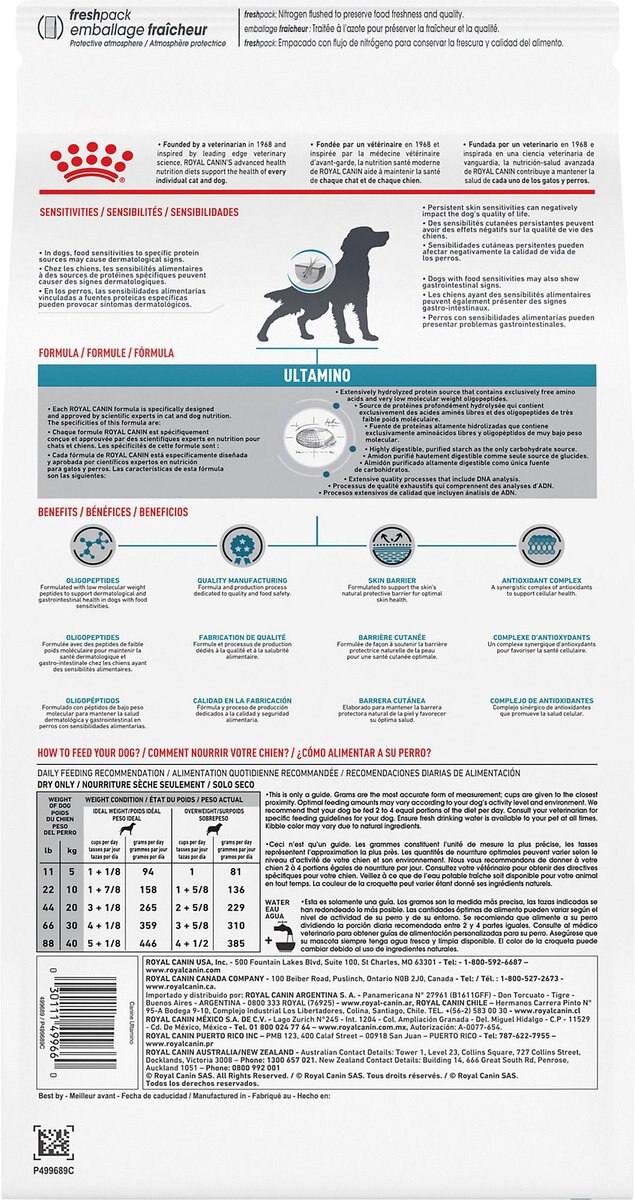 Royal Canin Veterinary Diet Adult Ultamino Dry Dog Food