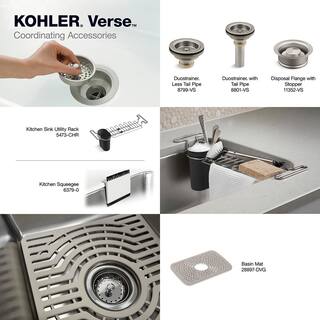 KOHLER Verse Stainless Steel 25 in. Single Bowl Drop-In Kitchen Sink K-RH28896-4-NA