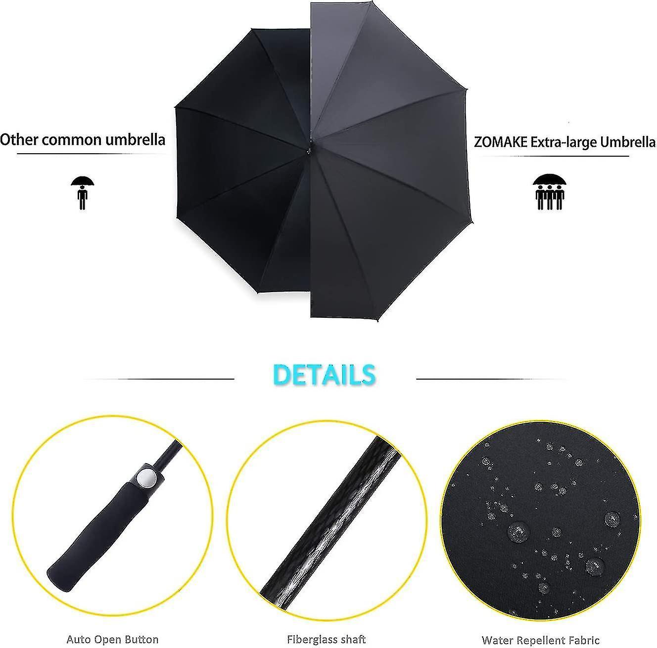 Liangnv Golf Umbrella 54/62/68 Inch， Large Windproof Umbrellas Automatic Open Oversize Rain Umbrella