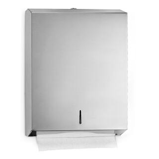 Alpine Industries Stainless Steel Brushed C-FoldMulti-Fold Paper Towel Dispenser (2-Pack) 480-2PK