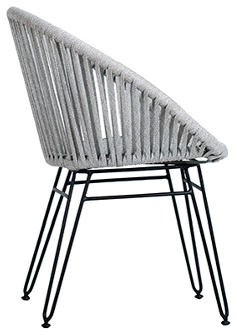 Mainio Outdoor Dining Chair   Midcentury   Outdoor Dining Chairs   by Marco Polo Imports  Houzz