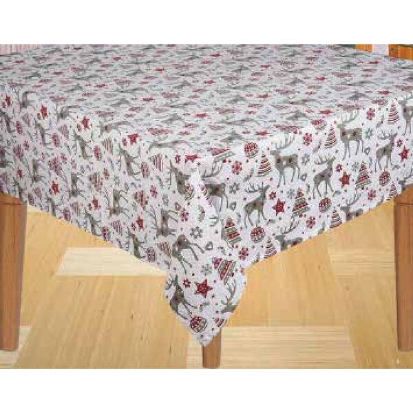 Table Cloth 52 X 72 Reindeer