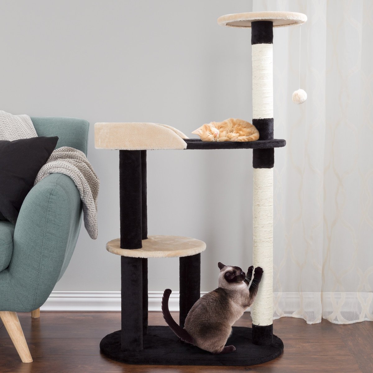 Pet Adobe 4-Tier Sisal 42-in Cat Tree