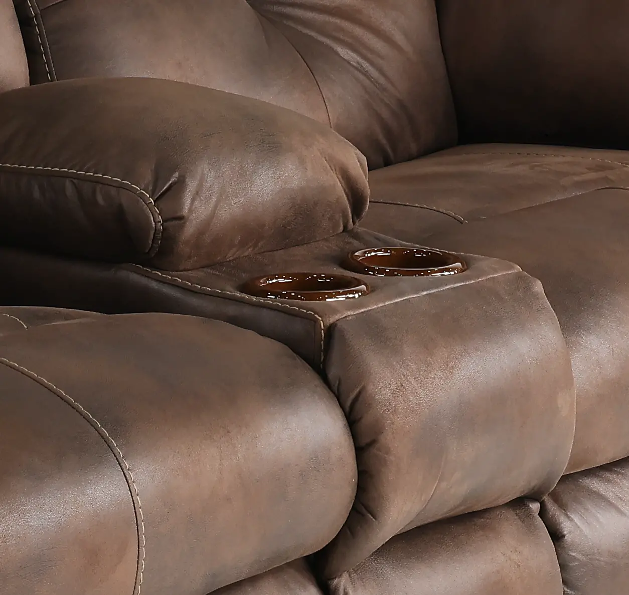 Ferrington Brown Power Reclining Loveseat