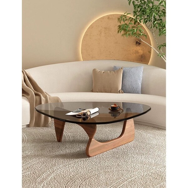 Drossett Grey Glass Top Coffee Table